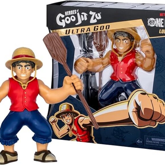 Heroes of Goo Jit Zu Ultra Goo One Piece Luffy Stretch Collectible 7-inch Figure - Picture 2 of 10